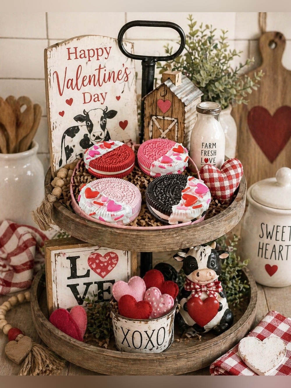 ⤵️🆕 Sets of 4 Fake valentines cookies| Faux cookies | False cookies